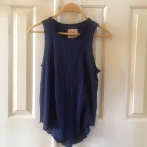 Navy Chaser Sleeveless Top
